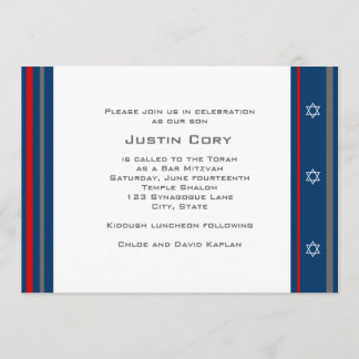 Sports Bar Mitzvah Invitation Capitals Hockey