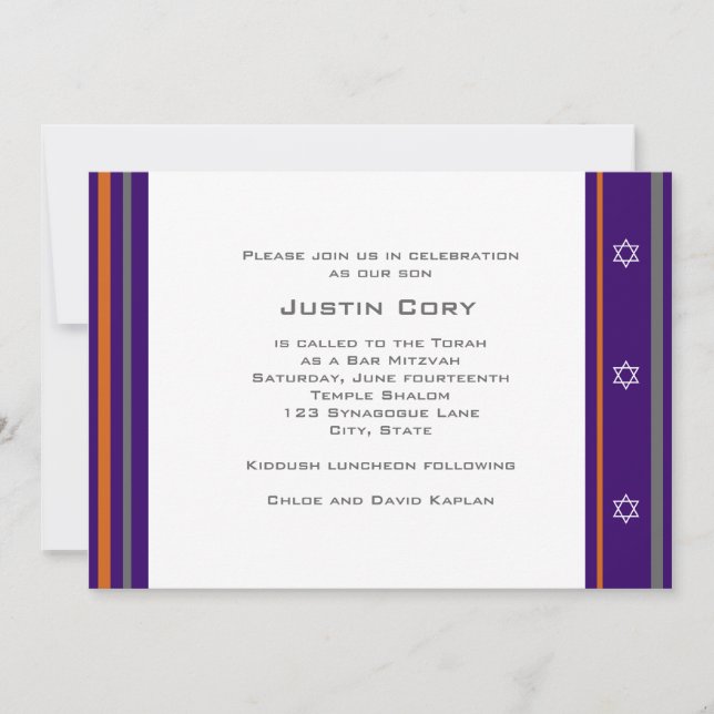 Sports Bar Mitzvah Invitation Phoenix Basketball (Front)