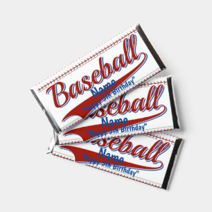 Sports Baseball Birthday Candy Bar Wrapper Favors
