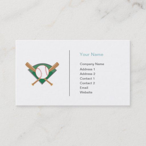 Customizable Sports - Baseball - Business Business Card Templates
