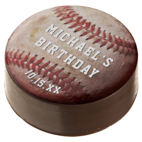 Sports Baseball Chocolate Dipped Oreo