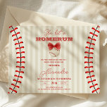 Sports Baseball Homerun  Bridal Shower Invitation<br><div class="desc">Celebrate the bride-to-be with our Sports Baseball Homerun Bridal Shower Invitation, perfect for sports enthusiasts and baseball lovers alike. This charming invitation sets the tone for a fun and memorable bridal shower with its playful baseball-themed design. Key Features: Design: Features a delightful baseball motif, incorporating elements such as baseballs, gloves,...</div>