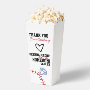 Sports Baseball Homerun Glitter Bridal Shower  Favor Boxes