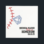 Sports Baseball Homerun Glitter Bridal Shower  Napkins<br><div class="desc">Bridal Shower Napkins with Baseball for a Sports Themed Bridal Shower</div>