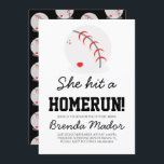 Sports Baseball Homerun Lovers Bridal Shower Invitation<br><div class="desc">Bridal Shower Invitations with Baseball for a Sports Themed Bridal Shower</div>