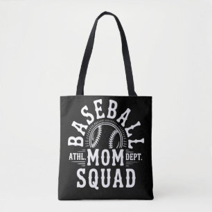 Sports Baseball Mom Squad Tote Bag