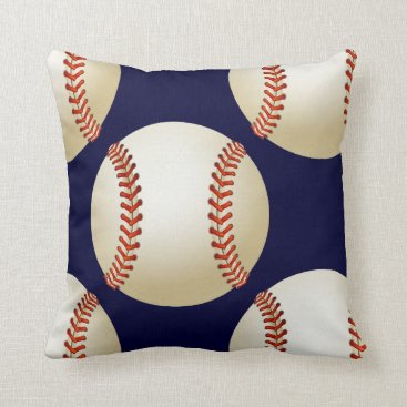 sports baseball throw pillow