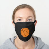 Sports Basketball Athletic Black Cotton Face Mask (Worn)
