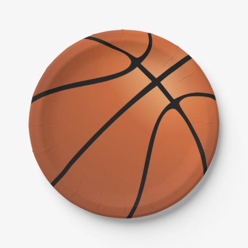 Sports Basketball Birthday Party Paper Plates