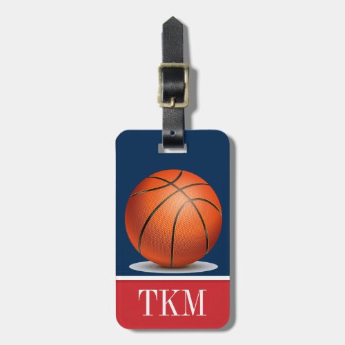 Sports _ Basketball Luggage Tag