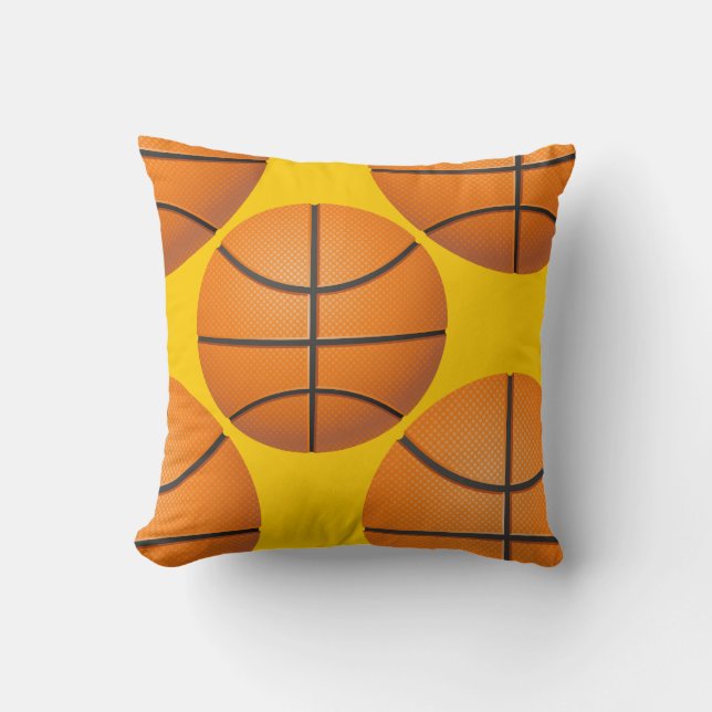 sports basketball throw pillow (Front)