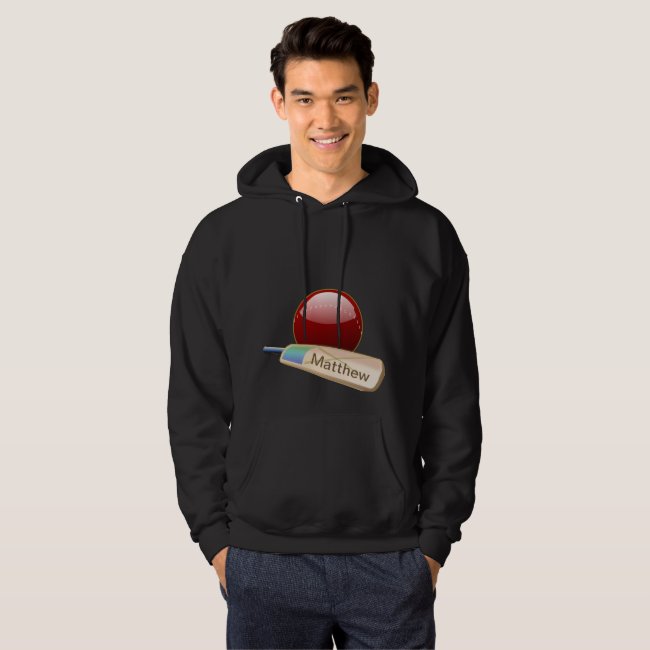 Sports Bat and Ball Cricket Hoodie