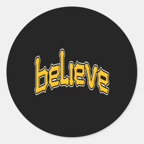 Sports Believe Baseball Pirate Fans Of Pittsburgh Classic Round Sticker