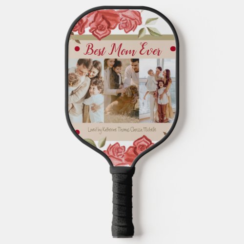 Sports Best Mom Ever Mothers Day Pickleball Paddle