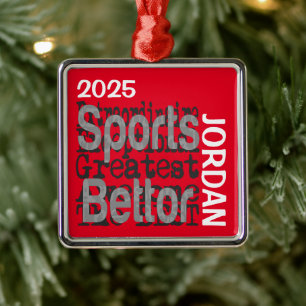 Sports Bettor Extraordinaire CUSTOM Metal Ornament
