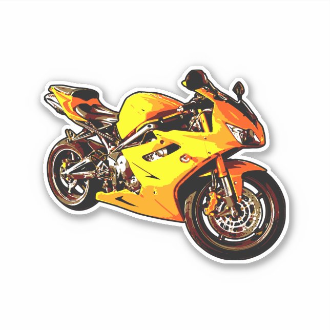 Sports Bike Sticker (Front)
