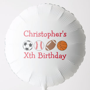 Sports Birthday Balloon