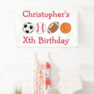 Sports Birthday Banner