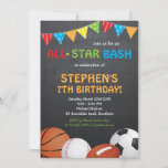 Sports Birthday Invitation / Sports Invitation at Zazzle