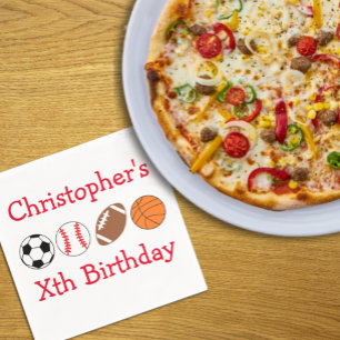 Sports Birthday Napkins