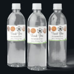 Sports Birthday Party Favor Water Bottle Label<br><div class="desc">This is a Sports Themed Birthday Party Water Bottle Label!</div>