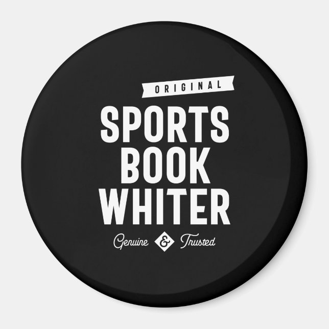 Sports Book Whiter Job Title Gift Magnet (Front)