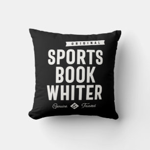 Sports Book Whiter Job Title Gift Throw Pillow