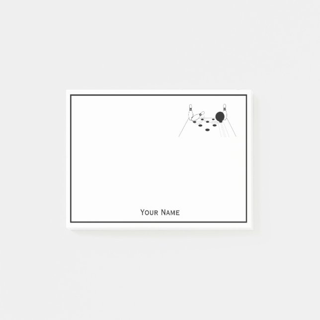 Sports Bowling Ball and Pins Notes (Front)