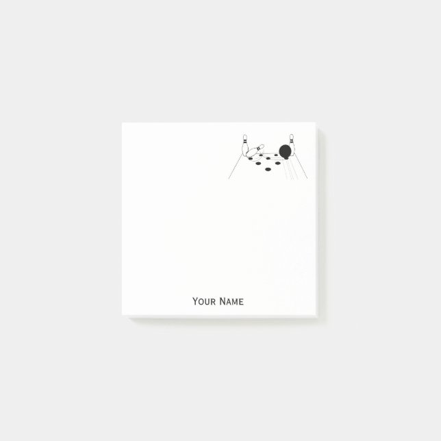 Sports Bowling Ball and Pins Notes (Front)