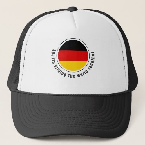 Sports bringing the world together trucker hat
