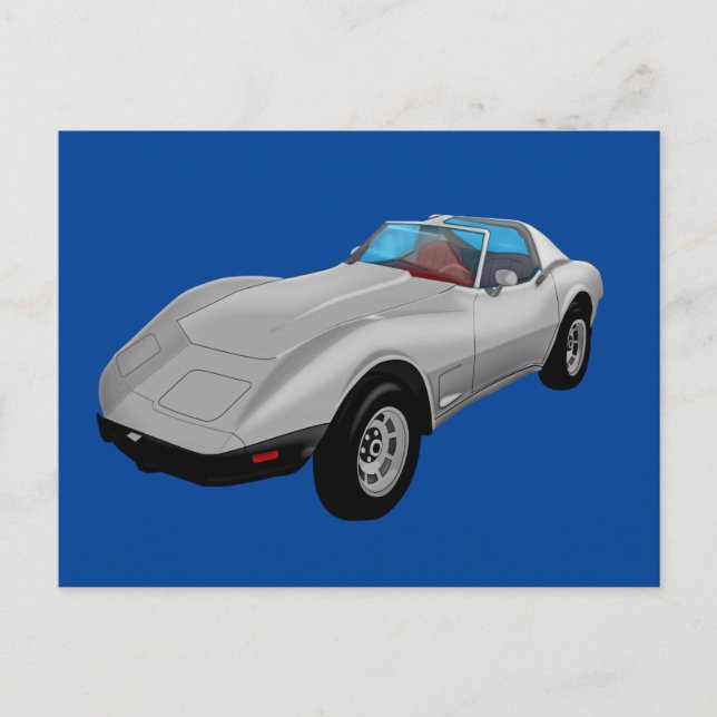 SPORTS CAR 1970'S 1980'S VINTAGE POSTCARDS (Front)