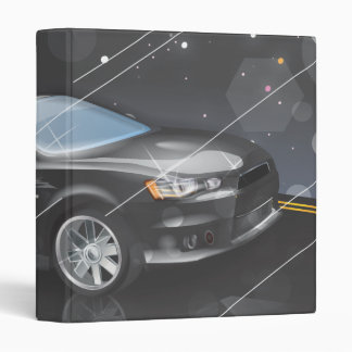 Sports Car 3 Ring Binder