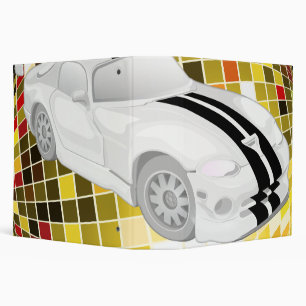 Sports Car 3 Ring Binder