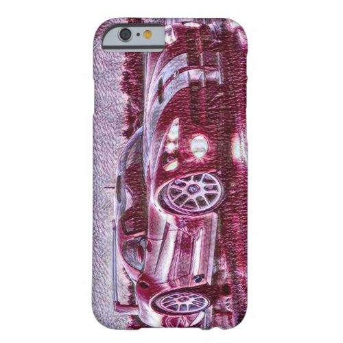 Sports Car Acrylic Sketch Barely There iPhone 6 Case