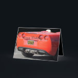 Sports Car any occasion card- customize Card<br><div class="desc">All the guys in your life will enjoy this card; and some moms, grandmothers, wives, girlfriends and sisters would love to have this card. Change the words on the front and inside as you wish and sign your name with the text you've chosen. To see more cards and gifts with...</div>