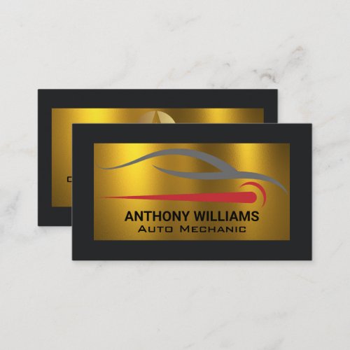 Sports Car  Auto Mechanic Logo Business Card