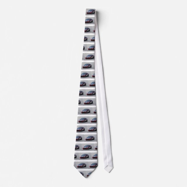 Sports Car Auto Racing Neck Tie (Front)