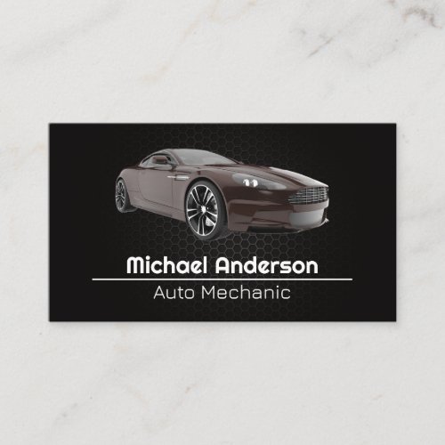 Sports Car  Auto Services Business Card