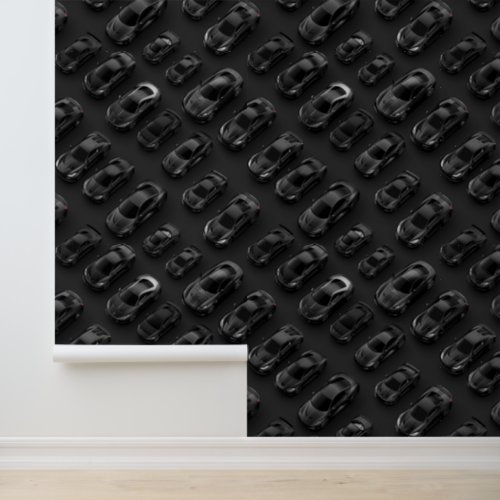 Sports car automotive black solid auto park wallpaper 