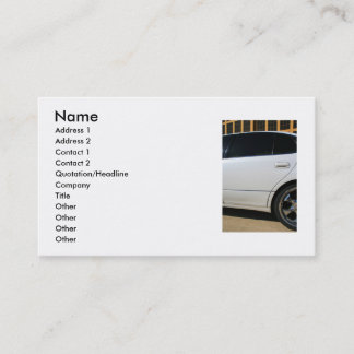 Sports Car Business Card