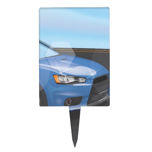 Sports Car Cake Topper (Front)