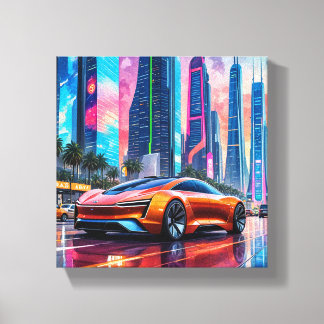 Sports Car Canvas Print