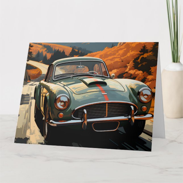 SPORTS CAR CLASS ACT BRTHDAY Greeting Card (Front)