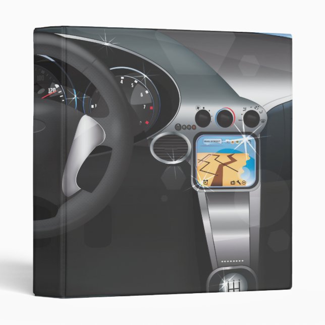 Sports Car Dashboard Binder (Front/Spine)