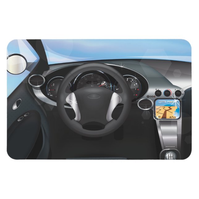 Sports Car Dashboard Magnet (Horizontal)