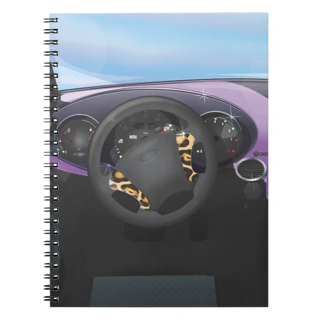 Sports Car Dashboard Notebook | Zazzle