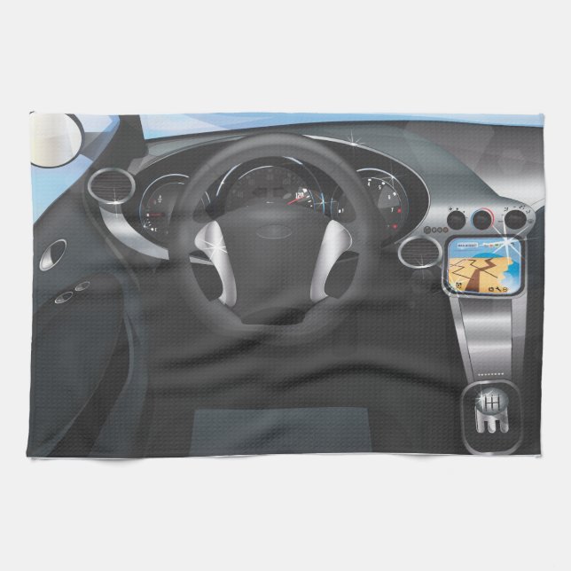 Sports Car Dashboard Towel (Horizontal)