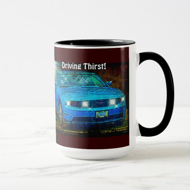 Sports Car Drivers Coffee Break Drinkware Mug (Right)