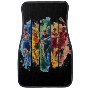 Sports car floor mat