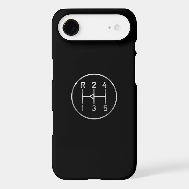 Sports car gear knob, transmission shift pattern Case-Mate iPhone case (Back)